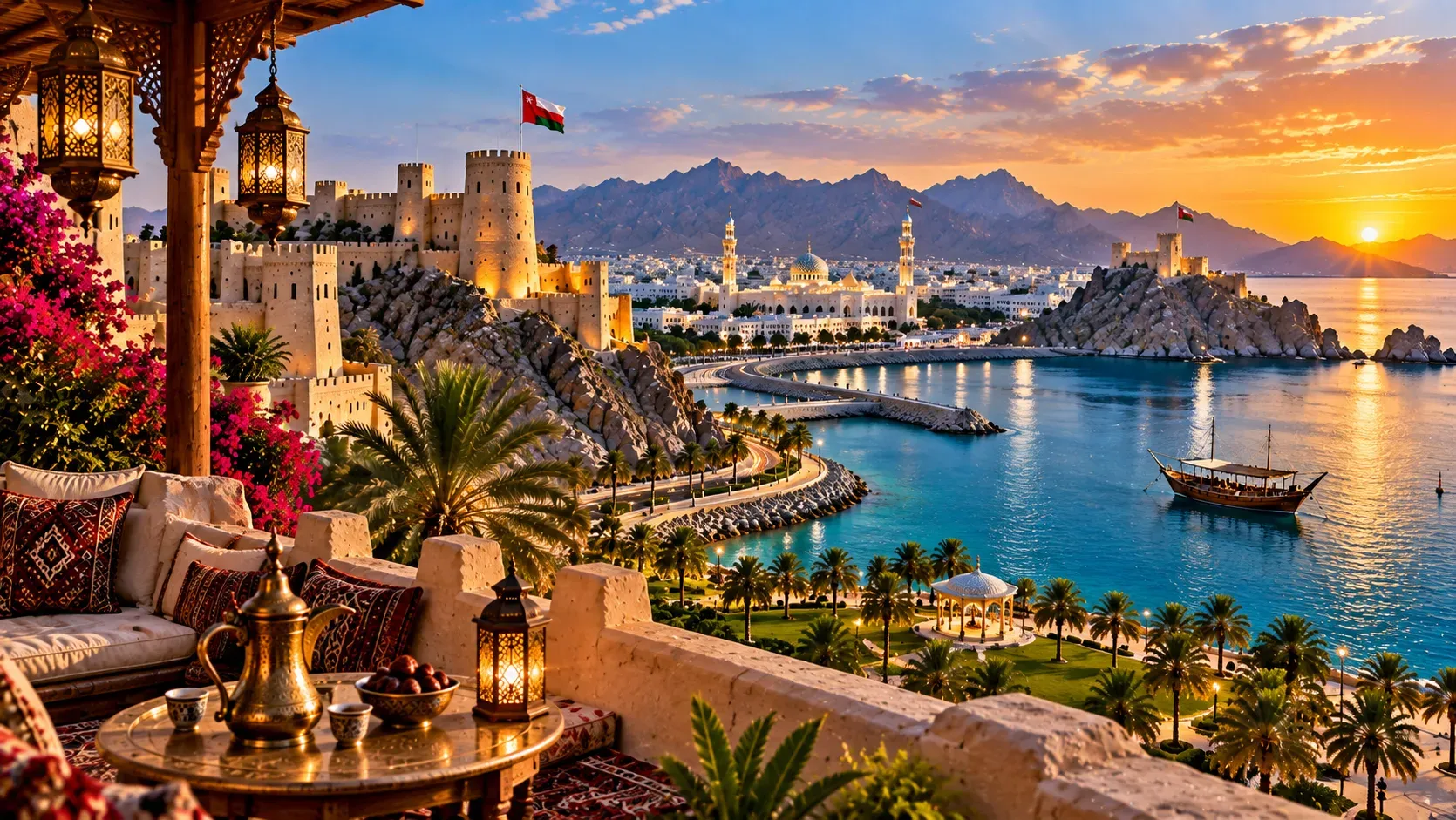 Cruise destination and shore excursions in Oman